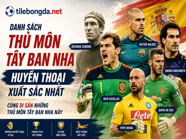 Danh sách thủ môn Tây Ban Nha huyền thoại xuất sắc nhất