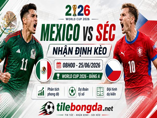 Nhận định kèo Mexico vs Séc 08h00 ngày 25/06 hôm nay